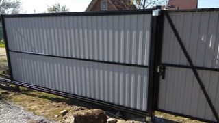 Купить сваи для ворот в Сарапул. Заказать ворота на сваях под ключ от 21452 руб