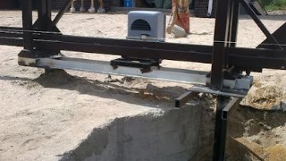 Купить сваи для ворот в Сарапул. Заказать ворота на сваях под ключ от 21452 руб